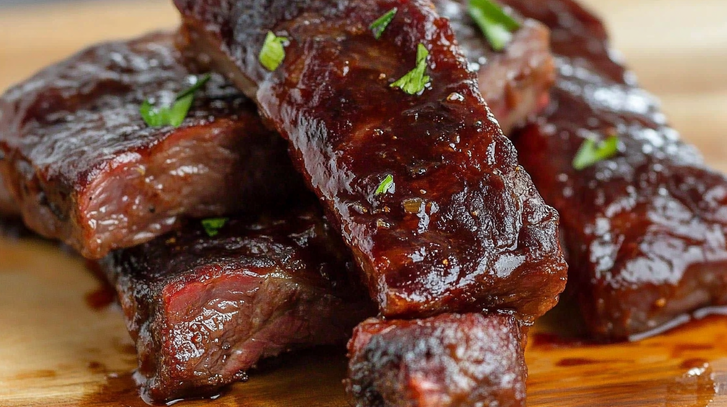 Delicious boneless short ribs cooked using the preferred cooking method for boneless short ribs, showcasing their tender, juicy texture and rich flavor.