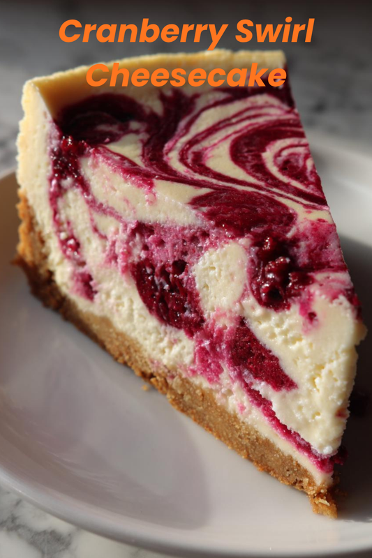 Cranberry Swirl Cheesecake Recipe