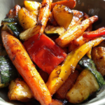 Golden Glazed Roasted Vegetables