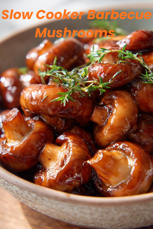 Slow Cooker Barbecue Mushrooms