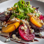Beet Salad with Goat Cheese & Balsamic Vinaigrette
