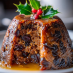 British Traditional Christmas pudding