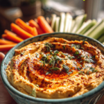 Chickpea Sweet Potato Garlic Dip