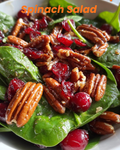 Christmas Cranberry Spinach Salad