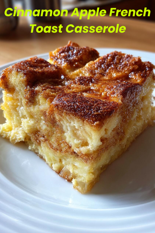 Cinnamon Apple French Toast Casserole