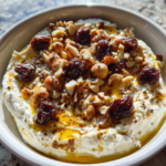 Creamy Baked Feta Dip Appetizer Recipe With Dates, Hazelnuts, And Honey