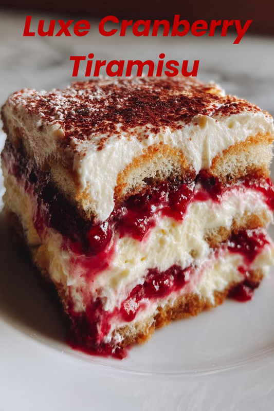 Luxe Cranberry Tiramisu
