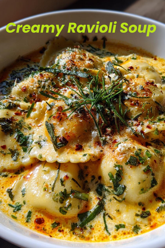 CREAMY RAVIOLI SOUP