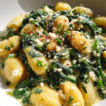 Creamy Gnocchi with Spinach and Feta Recipe