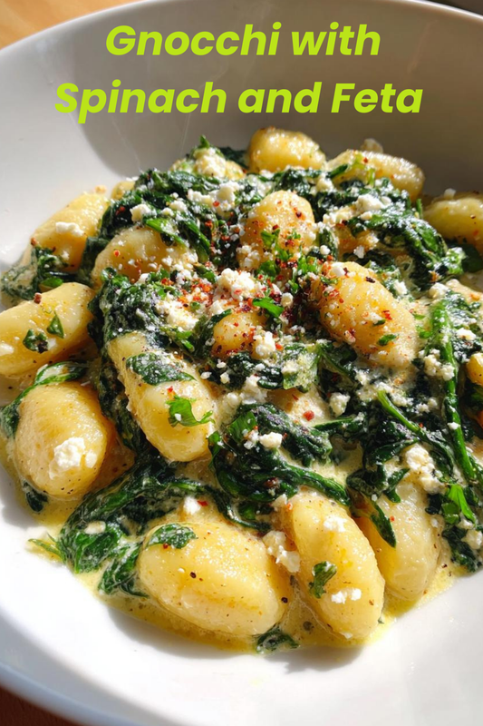 Creamy Gnocchi with Spinach and Feta Recipe