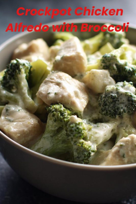 Crockpot Chicken Alfredo with Broccoli