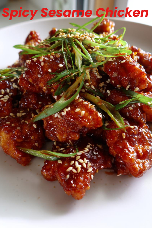 Healthy & Spicy Sesame Chicken
