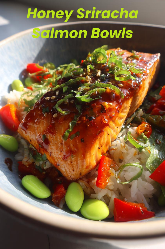 Honey Sriracha Salmon Bowls