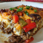 Low Carb Philly Cheesesteak Casserole