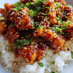 Nutritious Sesame Chicken with Rice