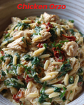 Slow Cooker Creamy Tuscan Chicken Orzo