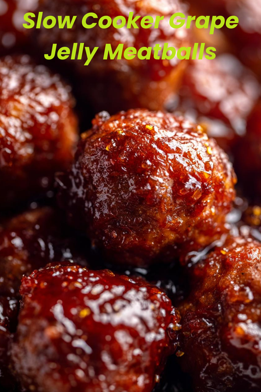 Slow Cooker Grape Jelly Meatballs