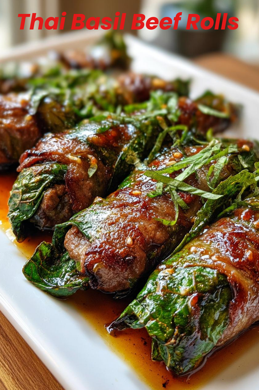 Thai Basil Beef Rolls