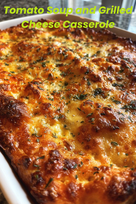 Tomato Soup and Grilled Cheese Casserole
