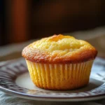 Close-up of lemon cake muffins with a bright and appetizing presentation.