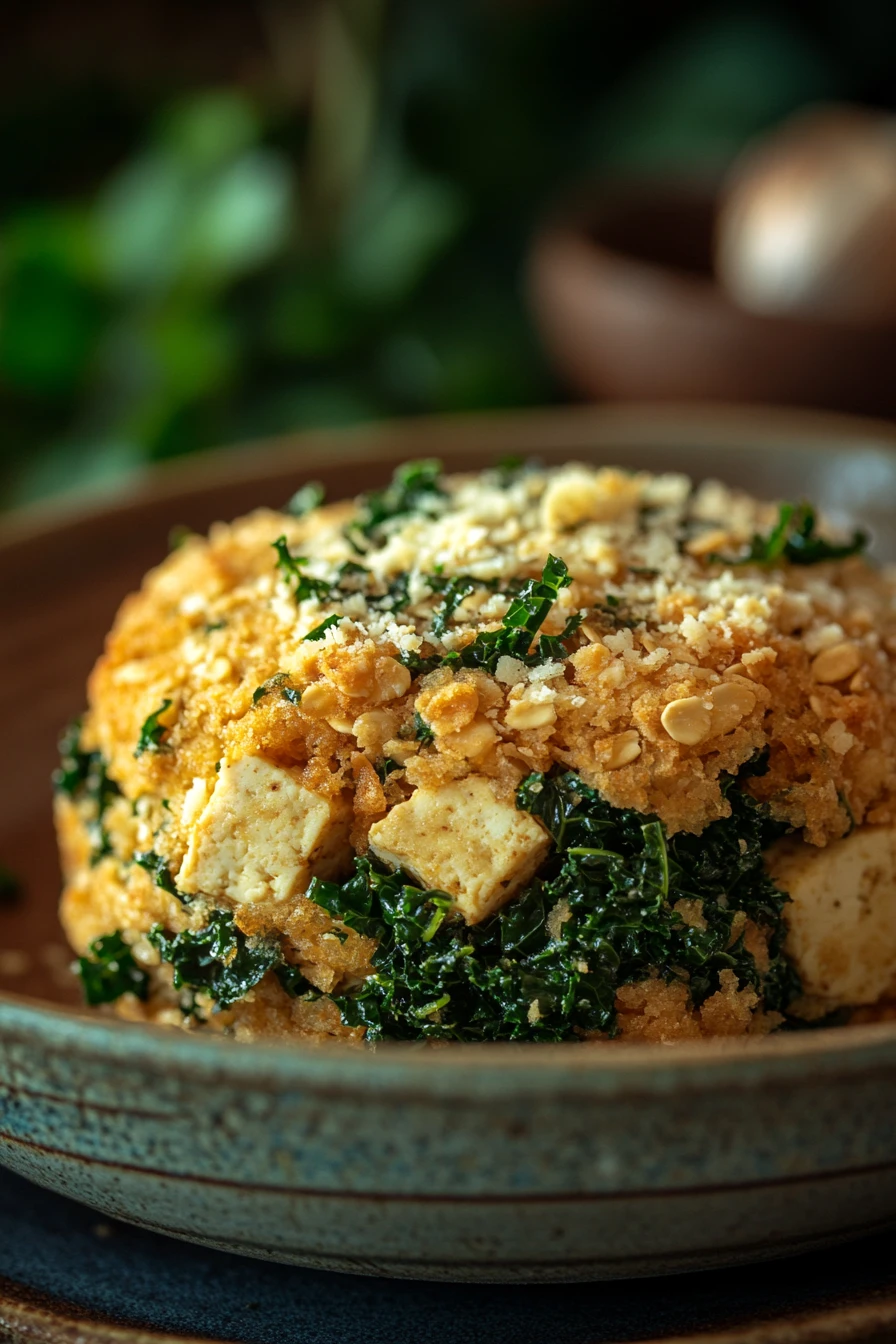 Crispy baked tofu with a golden crust on a clean white plate