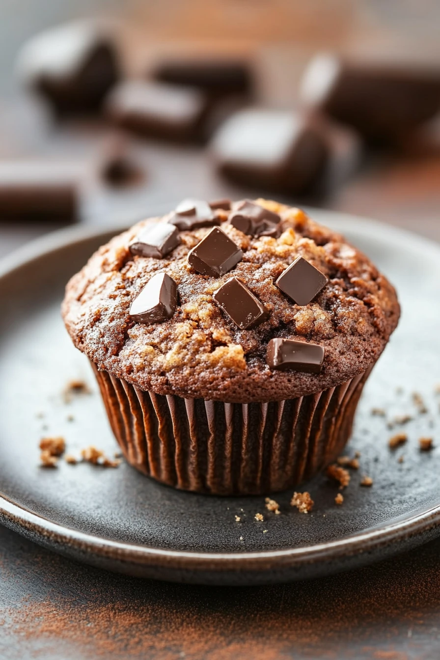 Close-up of protein muffin powder with a clean, bright background.